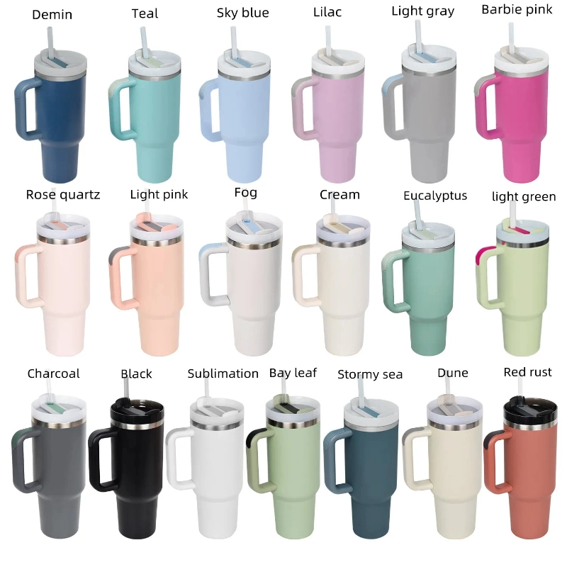2023 New 30oz 40oz Adventure Quencher H2.0 Flowstate Reusable Insulated Stainless Steel Tumbler with Lid and Straw